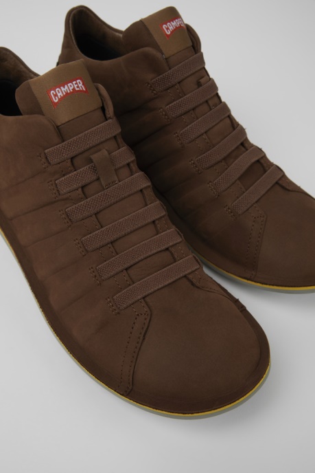 Camper AU Beetle Gore-Tex Brown Nubuck Ankle Boots For Men New Arrivals