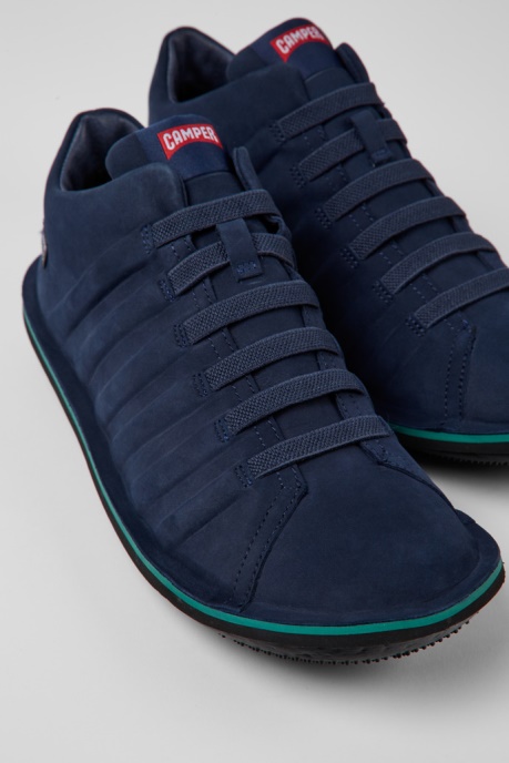 Design Beetle Gore-Tex Navy Blue Nubuck Ankle Boots For Men Camper AU