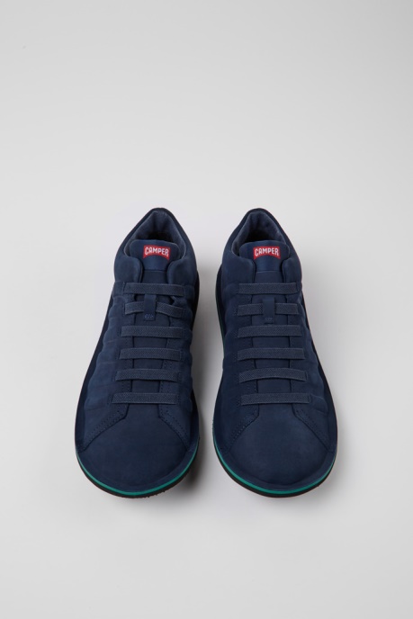 Design Beetle Gore-Tex Navy Blue Nubuck Ankle Boots For Men Camper AU
