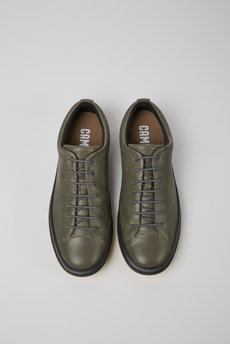 Exclusive Camper AU Chasis Grey Leather Shoes For Men