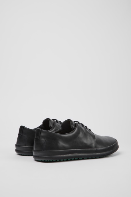 Camper AU Design Chasis Black Leather Shoes For Men