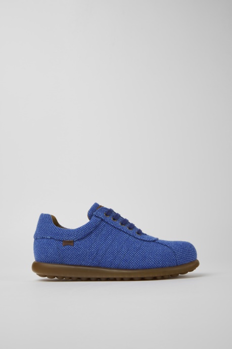 Camper AU Pelotas Blue Wool Viscose And Leather Shoes For Men New Arrivals