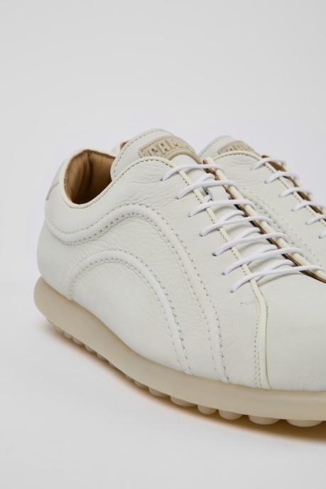 Exclusive Camper AU Pelotas White Non-Dyed Leather Sneakers For Men