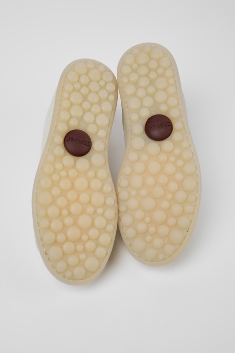 Exclusive Camper AU Pelotas White Non-Dyed Leather Sneakers For Men