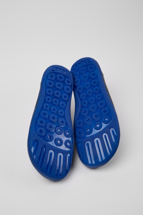 Design Peu Blue Leather Shoes For Men Camper AU