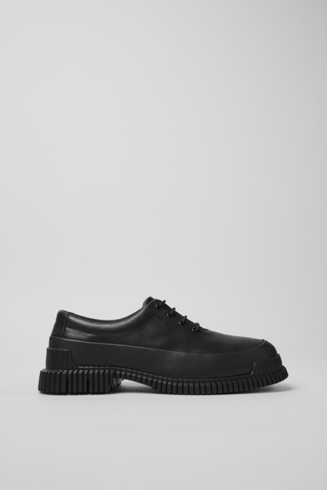 Camper AU Pix Black Leather Lace-Up Shoes New Arrivals