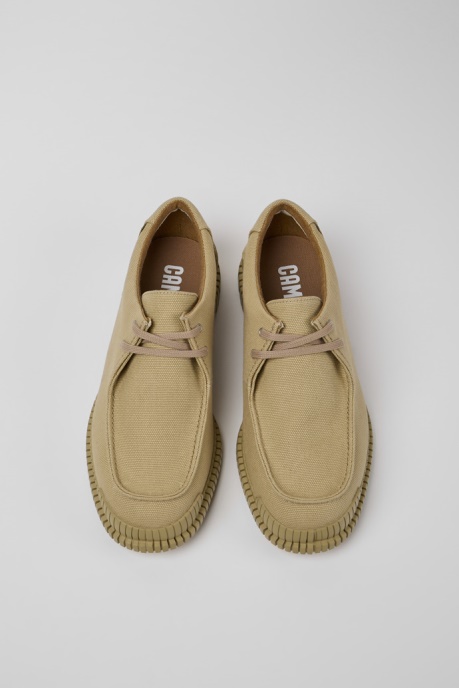 Camper AU Pix Beige Recycled Cotton Shoes For Men New Arrivals