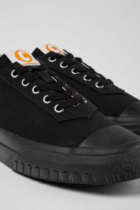Camper AU Camaleon Black Recycled Cotton Sneakers For Men New Arrivals