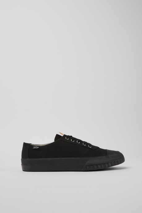 Camper AU Camaleon Black Recycled Cotton Sneakers For Men New Arrivals