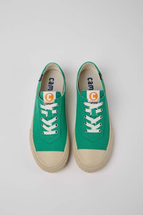 Camaleon Green Recycled Cotton Sneakers For Men Exclusive Camper AU