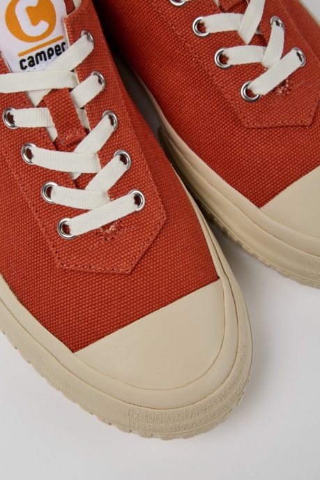 Camper AU Camaleon Red Recycled Cotton Sneakers For Men New Arrivals