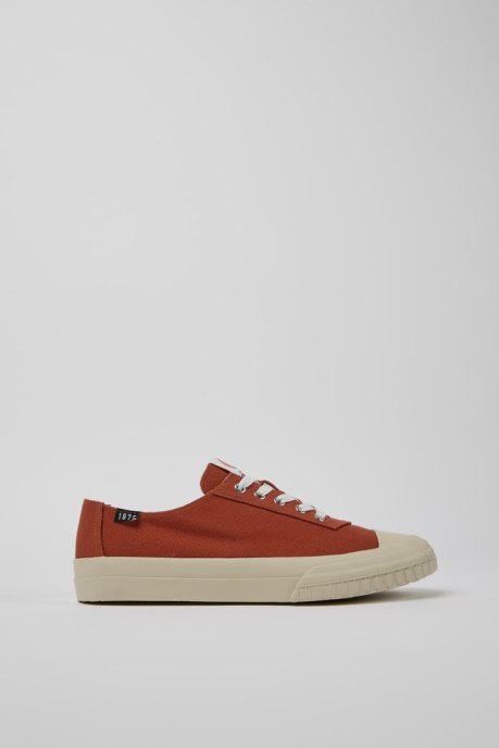 Camper AU Camaleon Red Recycled Cotton Sneakers For Men New Arrivals