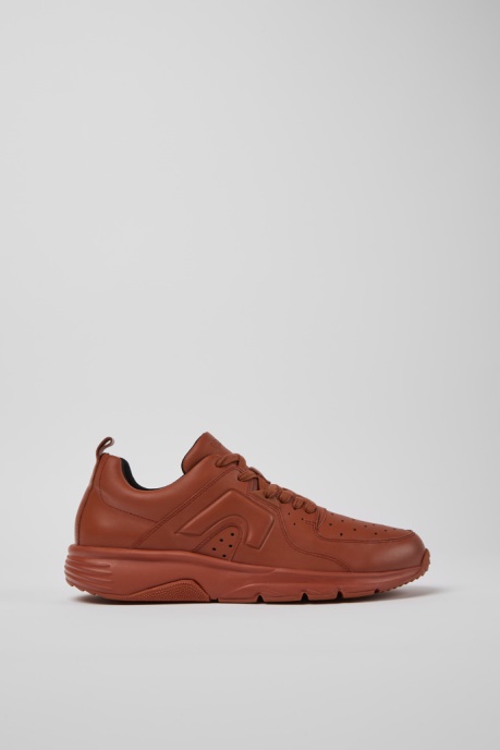 Camper AU Design Drift Red Leather Sneakers For Men