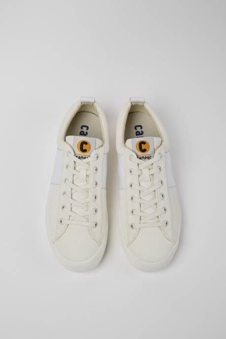 Exclusive Camper AU Imar White Leather And Recycled Cotton Sneakers For Men