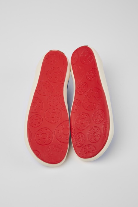 Camper AU Design Peu Rambla Blue Recycled Cotton Sneakers For Men