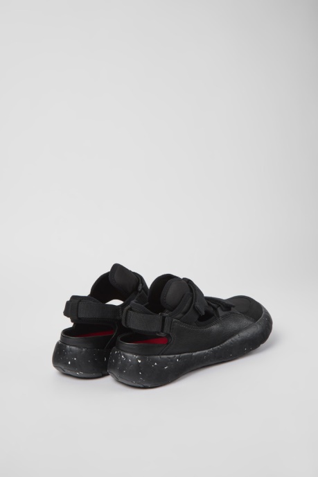 Camper AU Design Peu Stadium Black Semi-Open Sneakers For Men