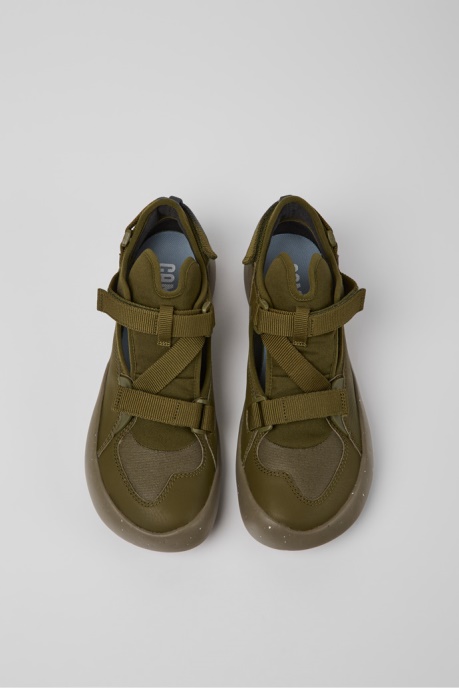 Peu Stadium Green Semi-Open Sneakers For Men Exclusive Camper AU