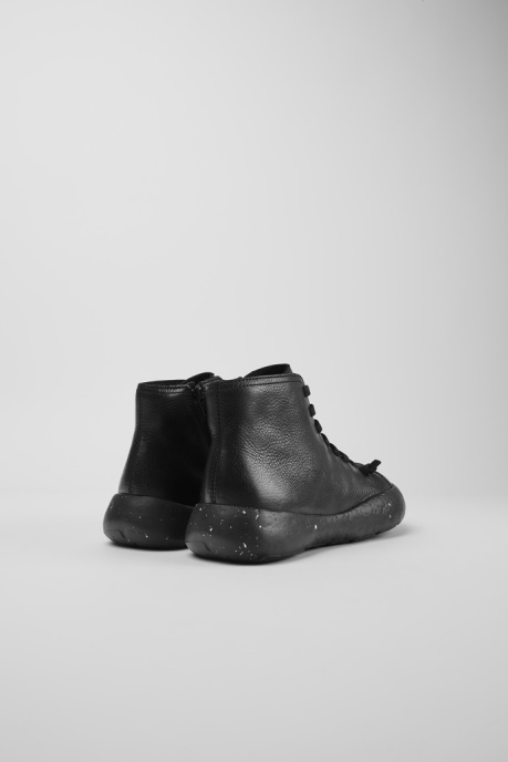 Peu Stadium Black Leather Ankle Boots For Men Camper AU New Arrivals