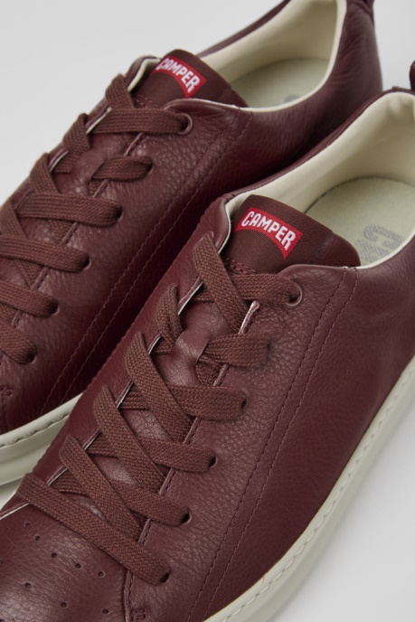Exclusive Camper AU Runner Burgundy Leather Sneakers