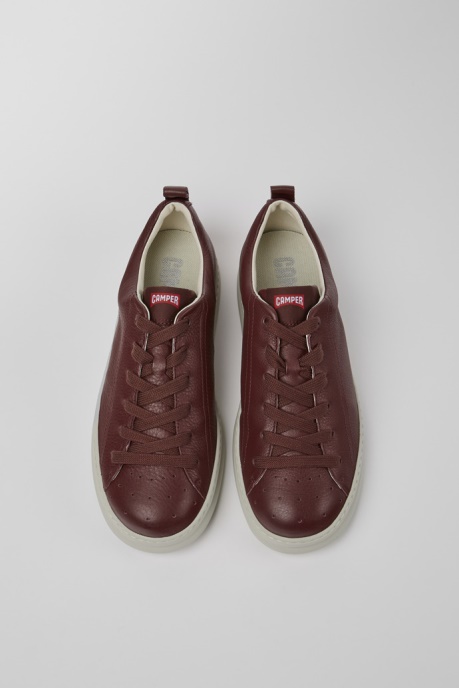 Exclusive Camper AU Runner Burgundy Leather Sneakers