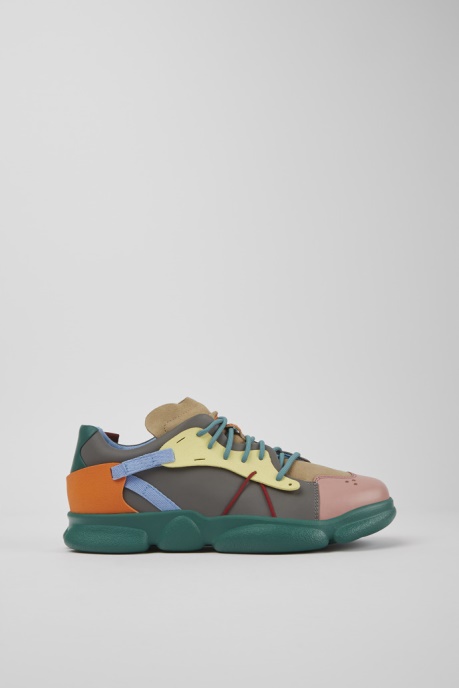 Exclusive Camper AU Twins Multicolored Leather And Nubuck Sneakers For Men