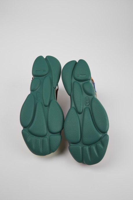 Exclusive Camper AU Twins Multicolored Leather And Nubuck Sneakers For Men