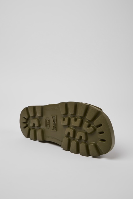 Camper AU Brutus Sandal Green Recycled Cotton Sandals For Men New Arrivals