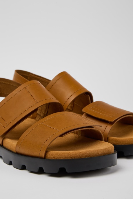 Brutus Sandal Brown Leather Sandals For Men Exclusive Camper AU
