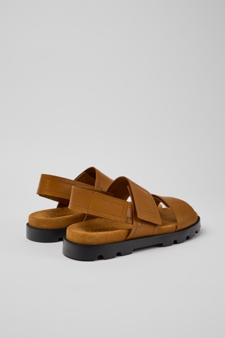 Brutus Sandal Brown Leather Sandals For Men Exclusive Camper AU