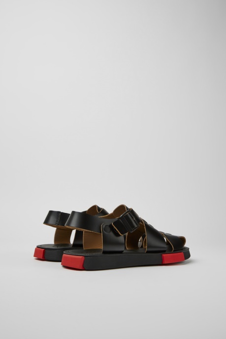 Set Black Leather Sandals For Men Exclusive Camper AU