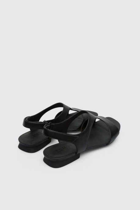 Camper AU Design Casi Myra Black Women's Textile T-Strap Sandal