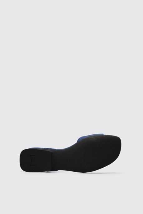 Casi Myra Women's Blue Textile T-Strap Sandal Camper AU New Arrivals