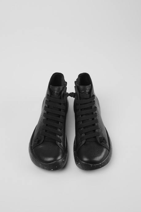 Camper AU Peu Stadium Black Leather Ankle Boots For Women New Arrivals