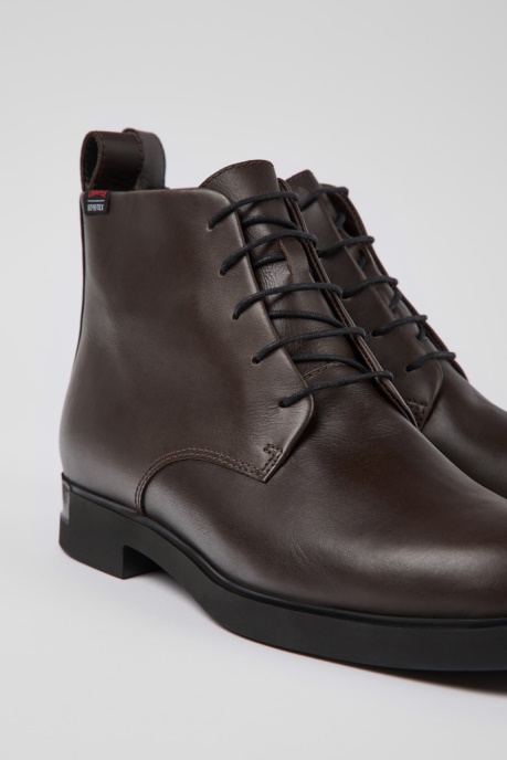 Iman Gore-Tex Brown Leather Ankle Boots Camper AU New Arrivals