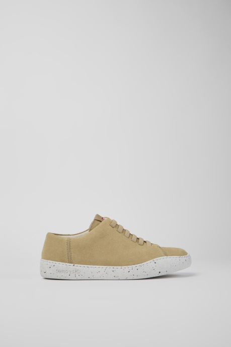 Camper AU Design Peu Touring Beige Nubuck Sneakers For Women