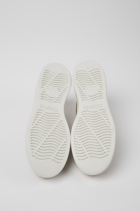 Runner Up Beige Leather Sneakers For Women Exclusive Camper AU