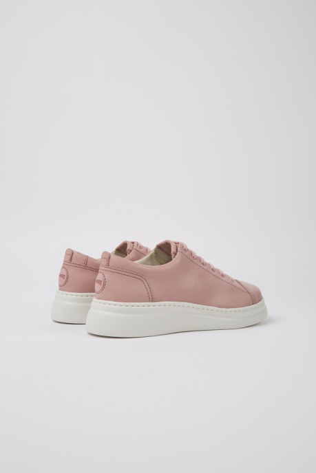 Design Runner Up Pink Leather Sneakers For Women Camper AU