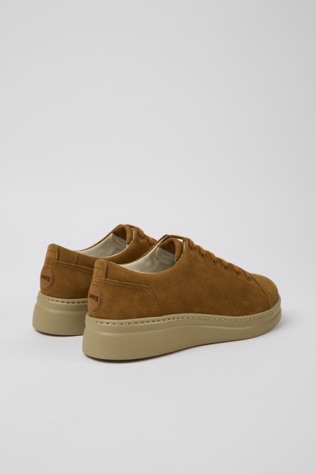 Camper AU Design Runner Up Brown Nubuck Sneakers For Women