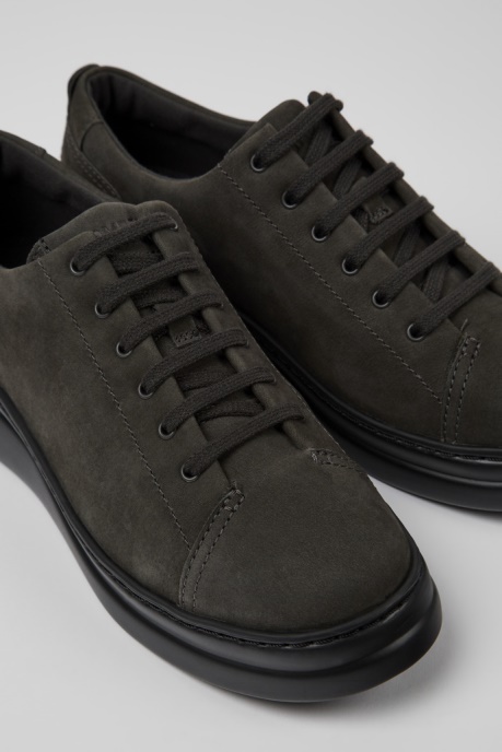 Design Runner Up Gray Nubuck Sneakers For Women Camper AU