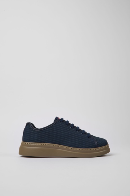 Camper AU Runner Up Blue Recycled Leather Sneakers For Women New Arrivals