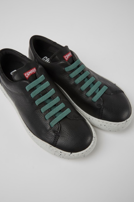 Peu Touring Black Leather Sneakers For Women Camper AU New Arrivals