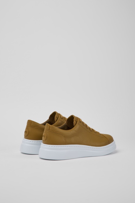 Design Runner Up Brown Leather Sneakers For Women Camper AU