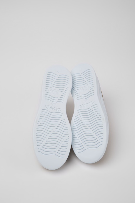 Design Runner Up Brown Leather Sneakers For Women Camper AU