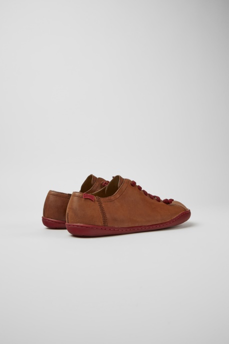 Camper AU Peu Brown Leather Shoes For Women New Arrivals