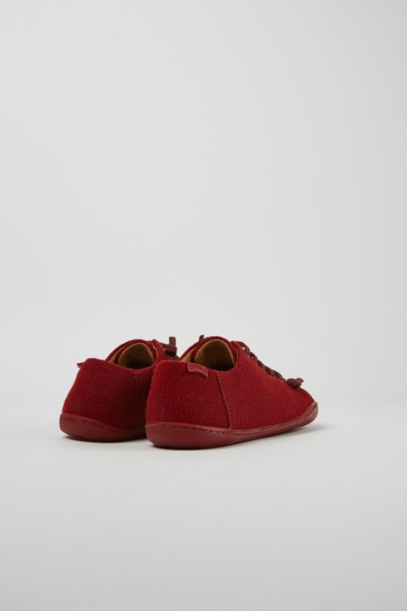 Camper AU Design Peu Burgundy Wool And Viscose Shoes For Women