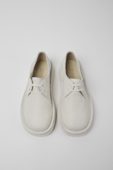 Brothers Polze White Leather Shoes For Women Exclusive Camper AU
