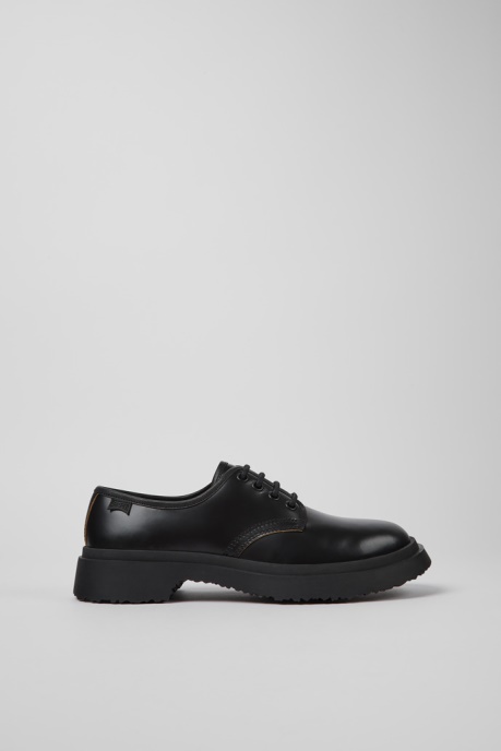 Walden Black Leather Lace-Up Shoes For Women Exclusive Camper AU