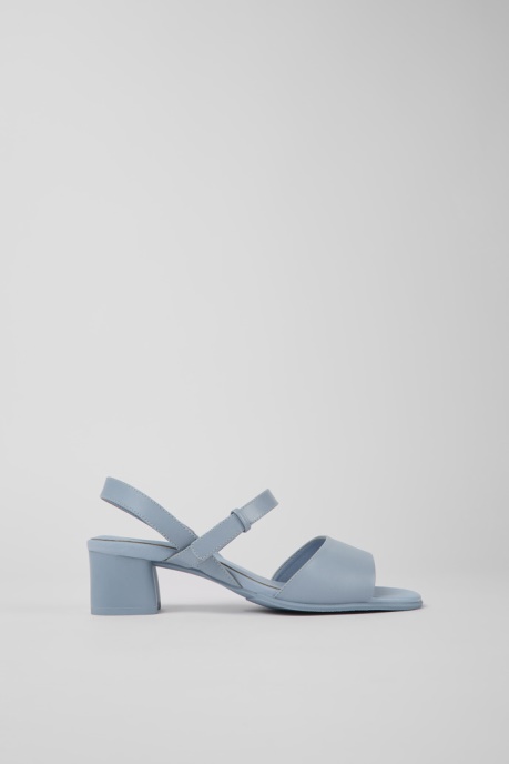 Camper AU Katie Blue Leather Sandals For Women New Arrivals