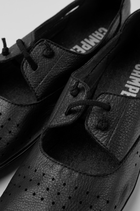 Right Black Leather Shoes For Women Camper AU New Arrivals