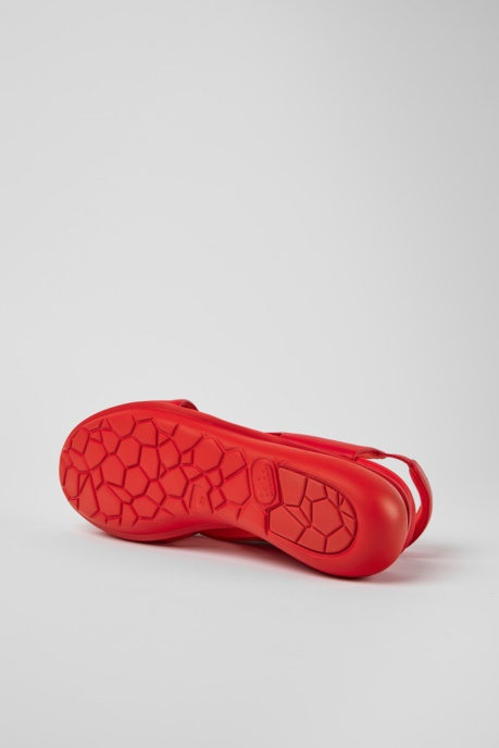 Balloon Red Leather Sandals For Women Exclusive Camper AU